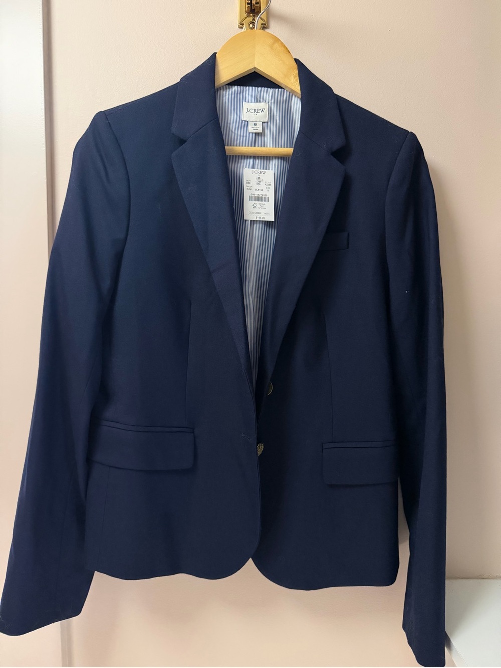 NWT J Crew Navy Blazer